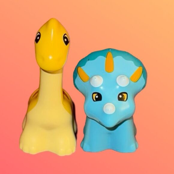 Duplo Jurassic World Dinosaur Triceratops & Diplodocus Dino Baby Figures B5 - Picture 1 of 3